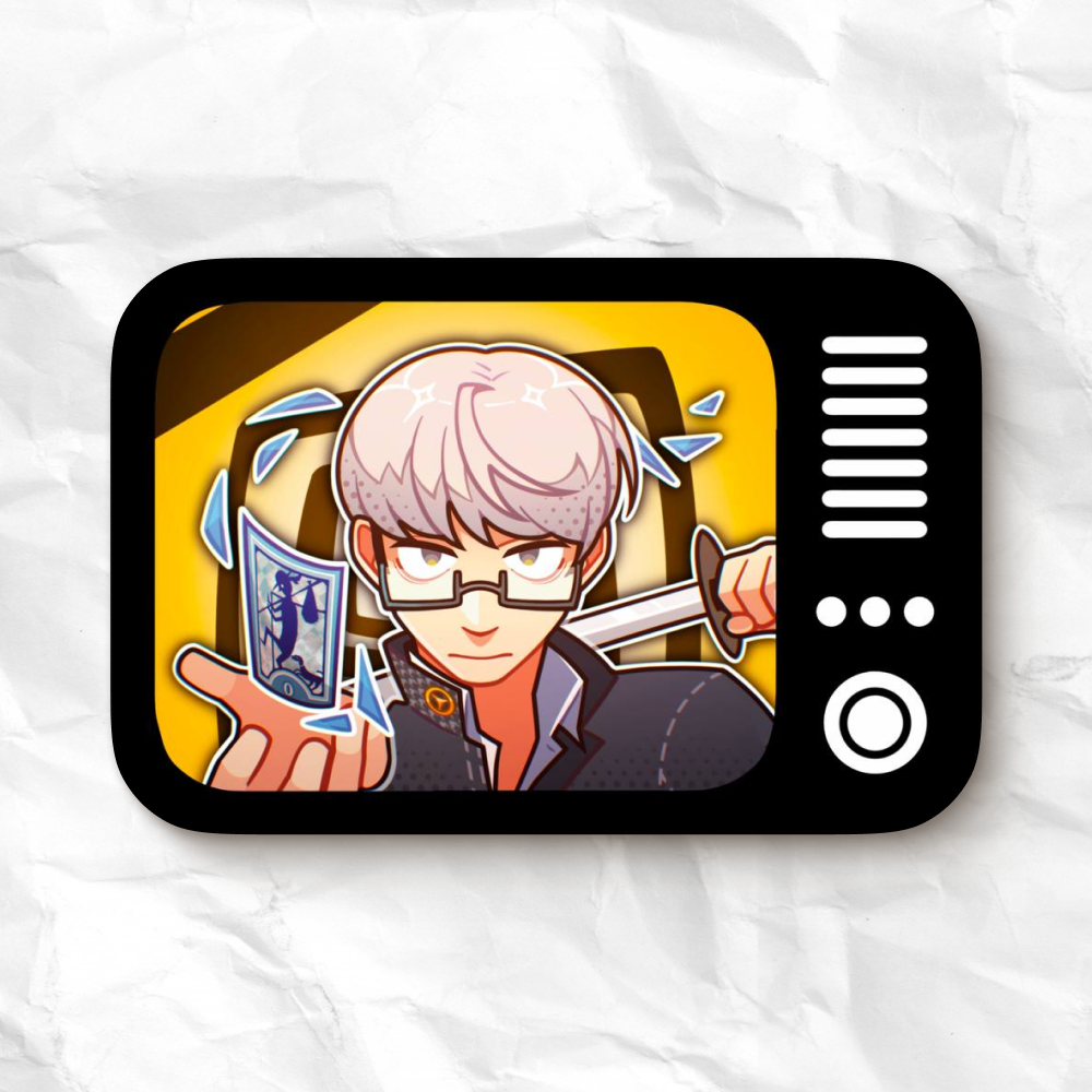 Значок 60х40 Персона 4 Юу в ТВ