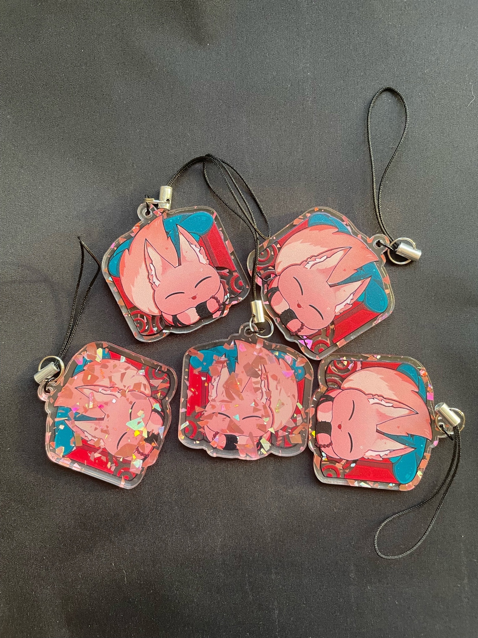 Цзяоцю котопуфик брелок 4см