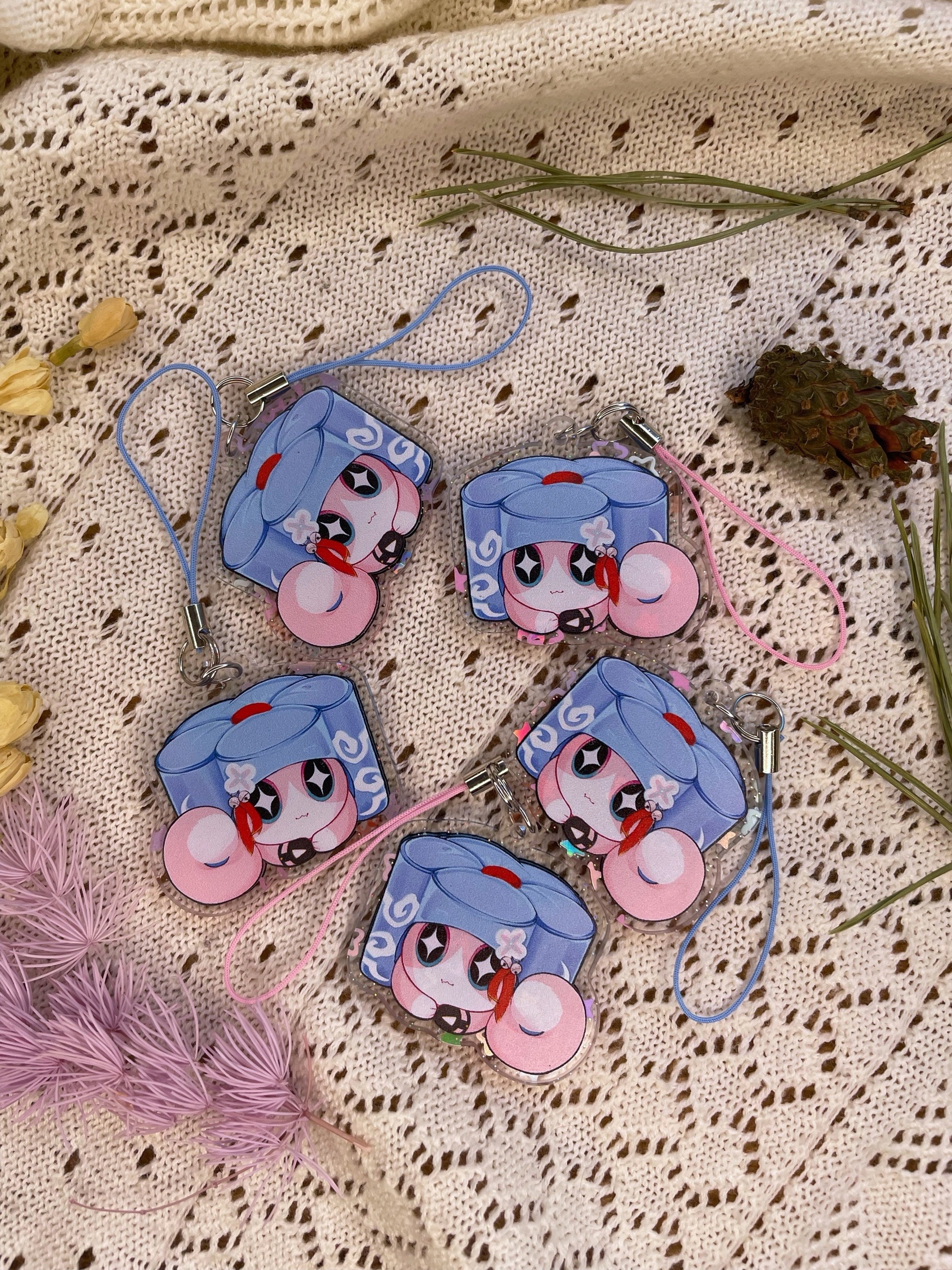 Март 7 котопуфик брелок 4см