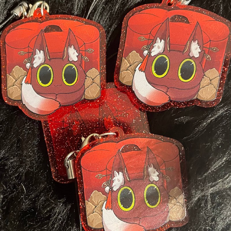 Фуга котопуфик брелок 4см