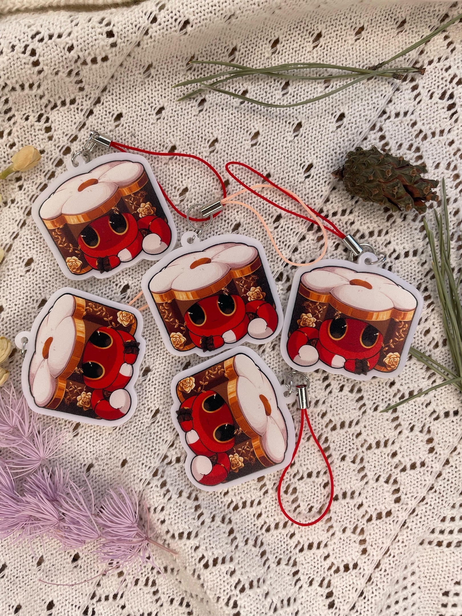 Химеко котопуфик брелок 4см