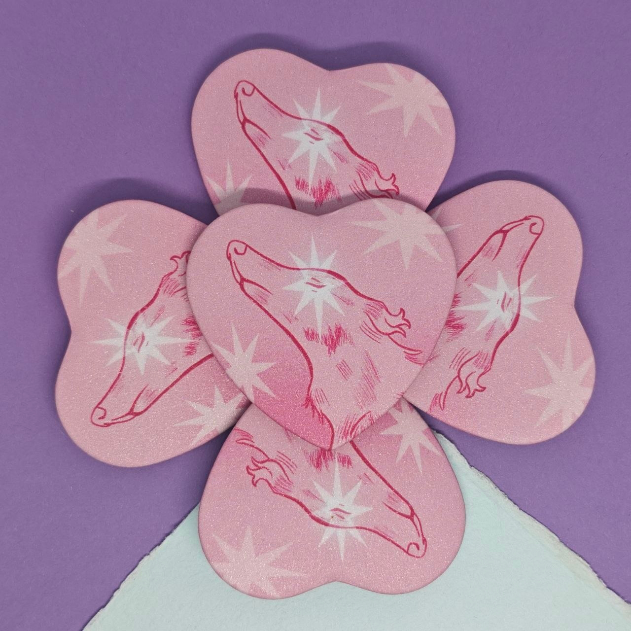 Значок Сердце Борзая