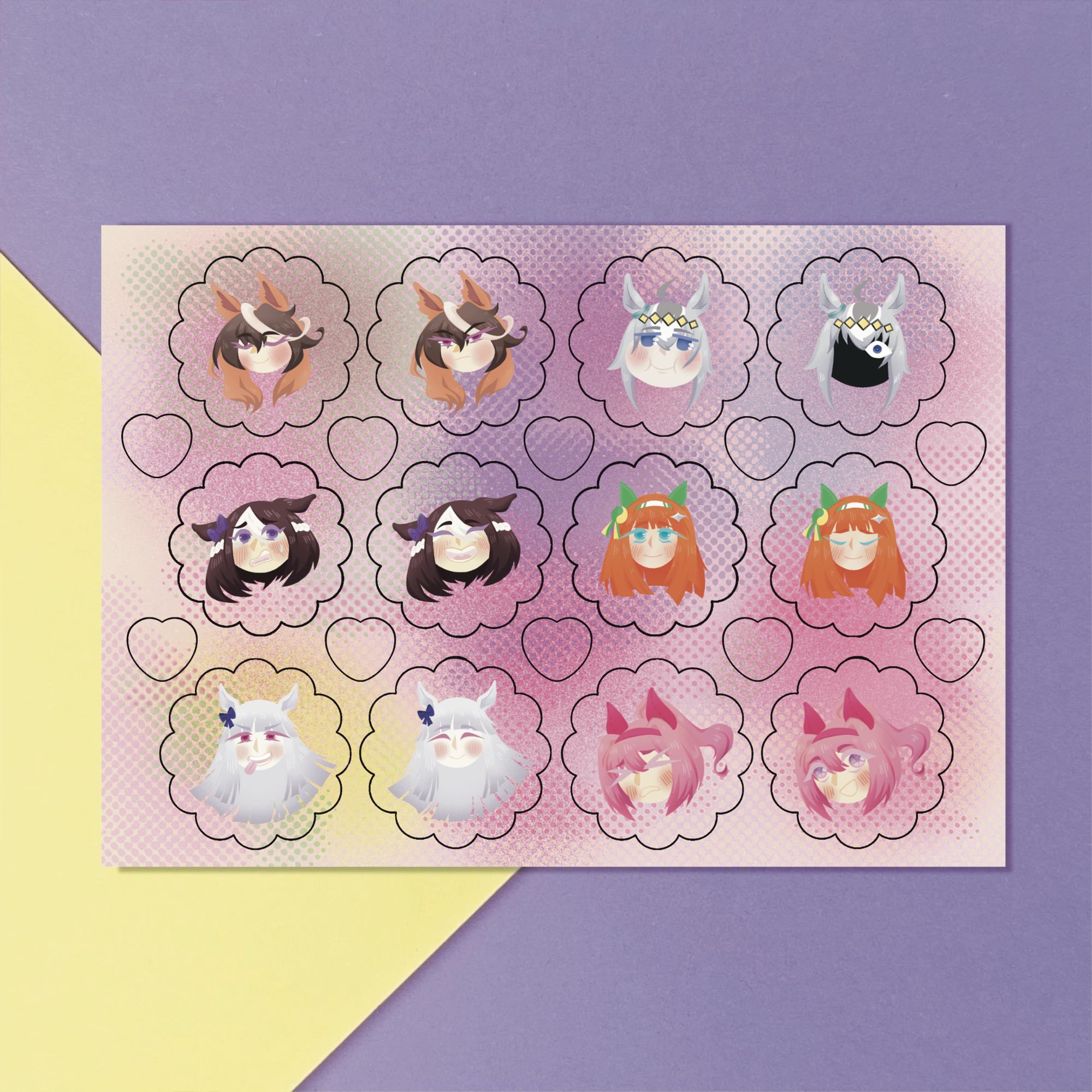СтикерПак Девочки Пони/Uma Musume