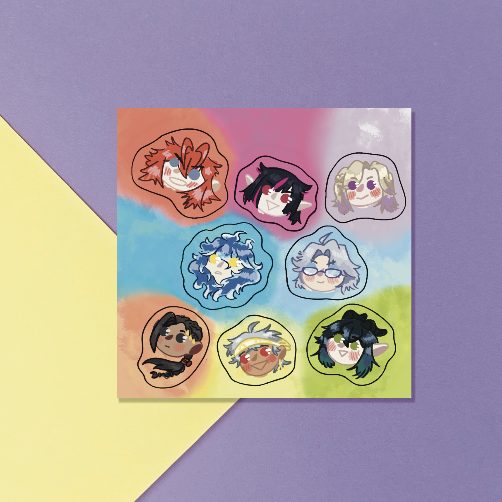 СтикерПак ИскаженнаяСтаранаЧудес/Twisted Wonderland Кривики