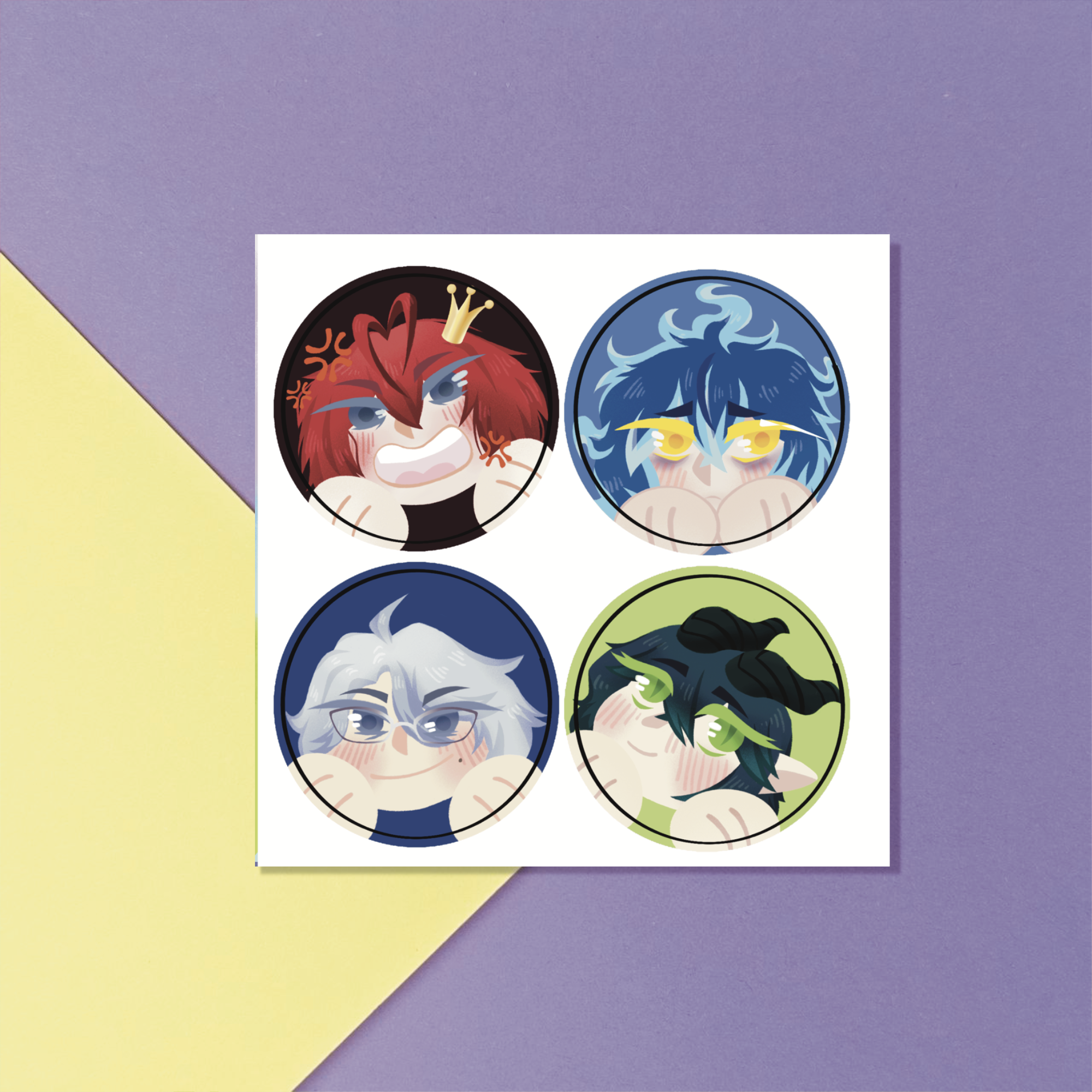 СтикерПак Круглый ИскаженнаяСтранаЧудес/TwistedWonderland