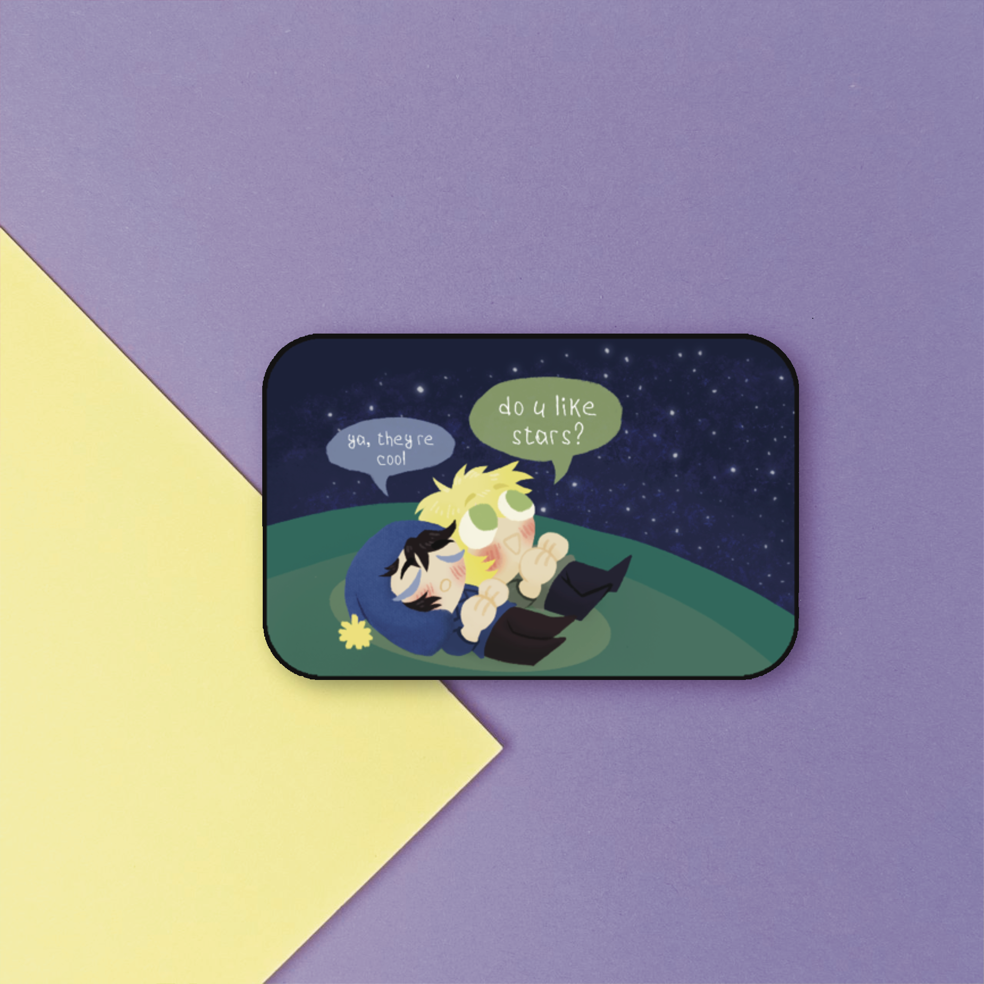 Стикер Крейг и Твиг Звездное небо