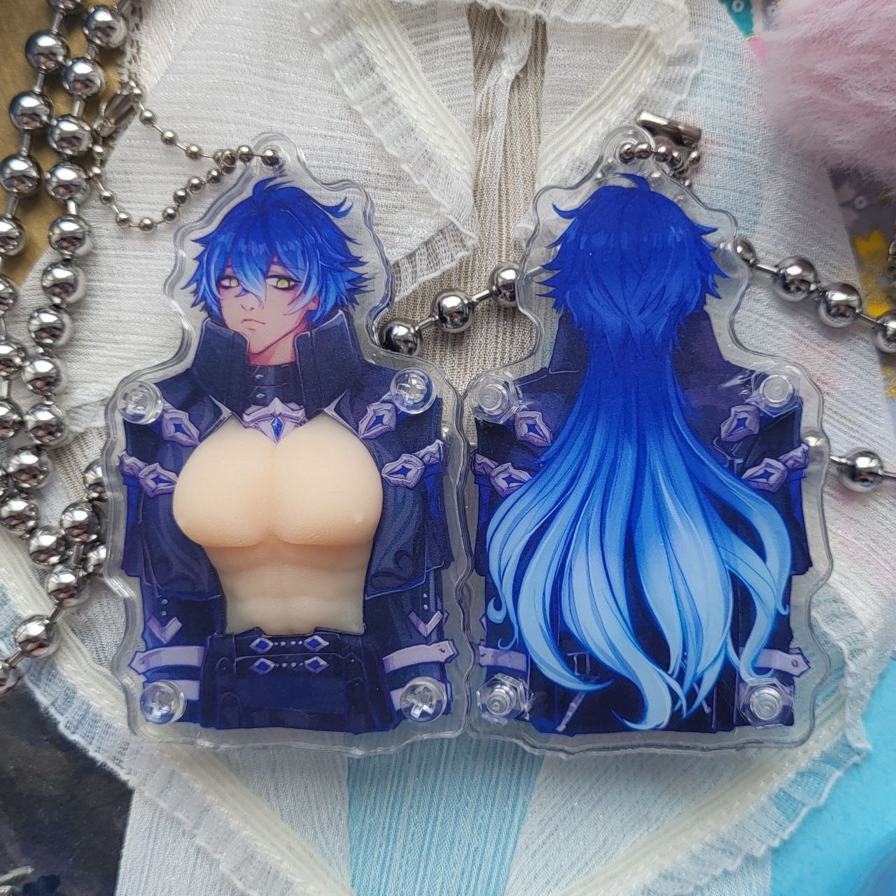 Брелок "Флинс" с силиконовой вставкой