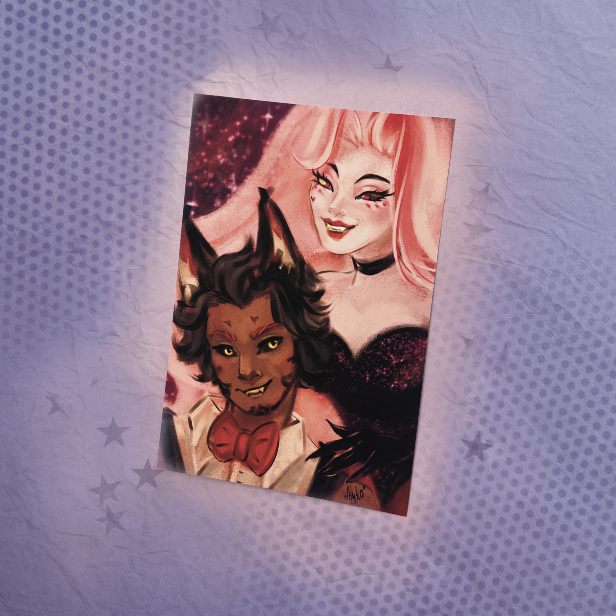 Открытка Хаск и Энджел