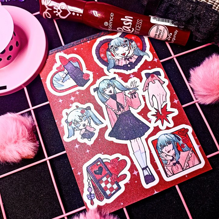 Стикерпак А6 "Мику вампир" сахар