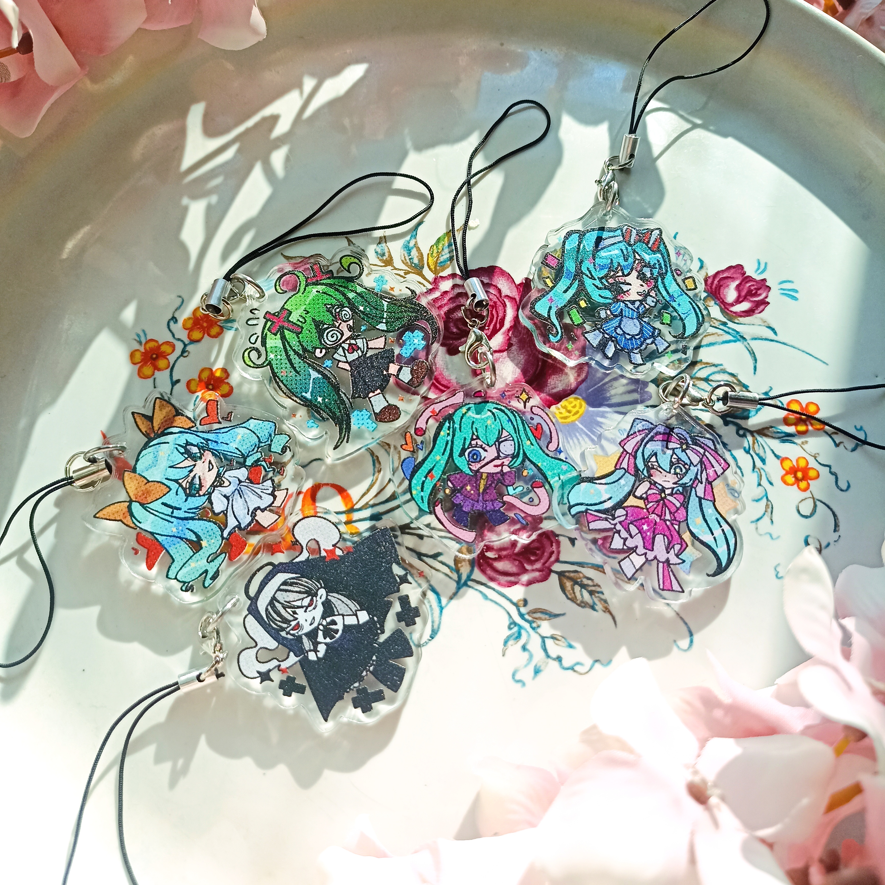 Гача Мику плейлист 4 см брелок-сюрприз