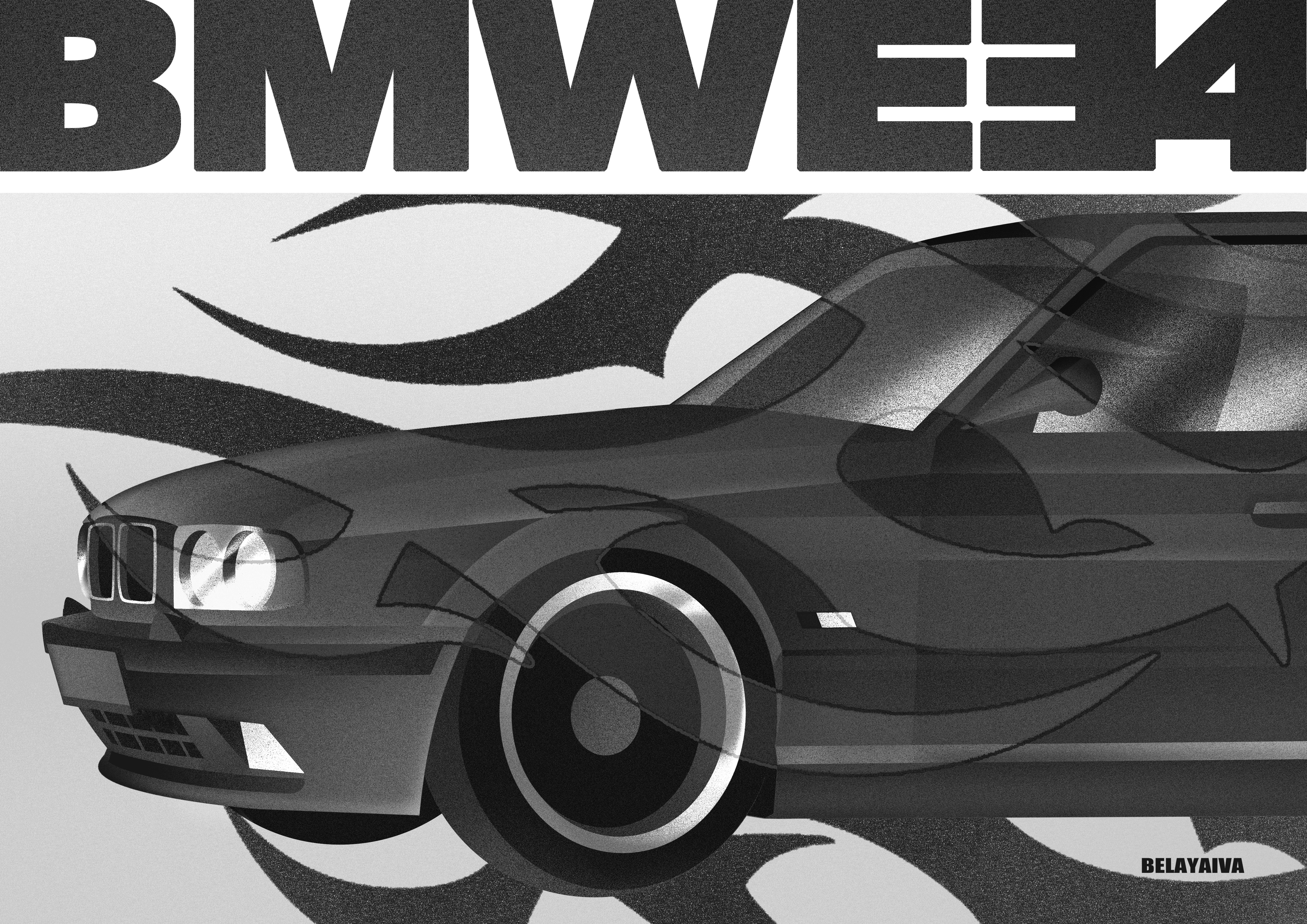 Плакат А4 BMW