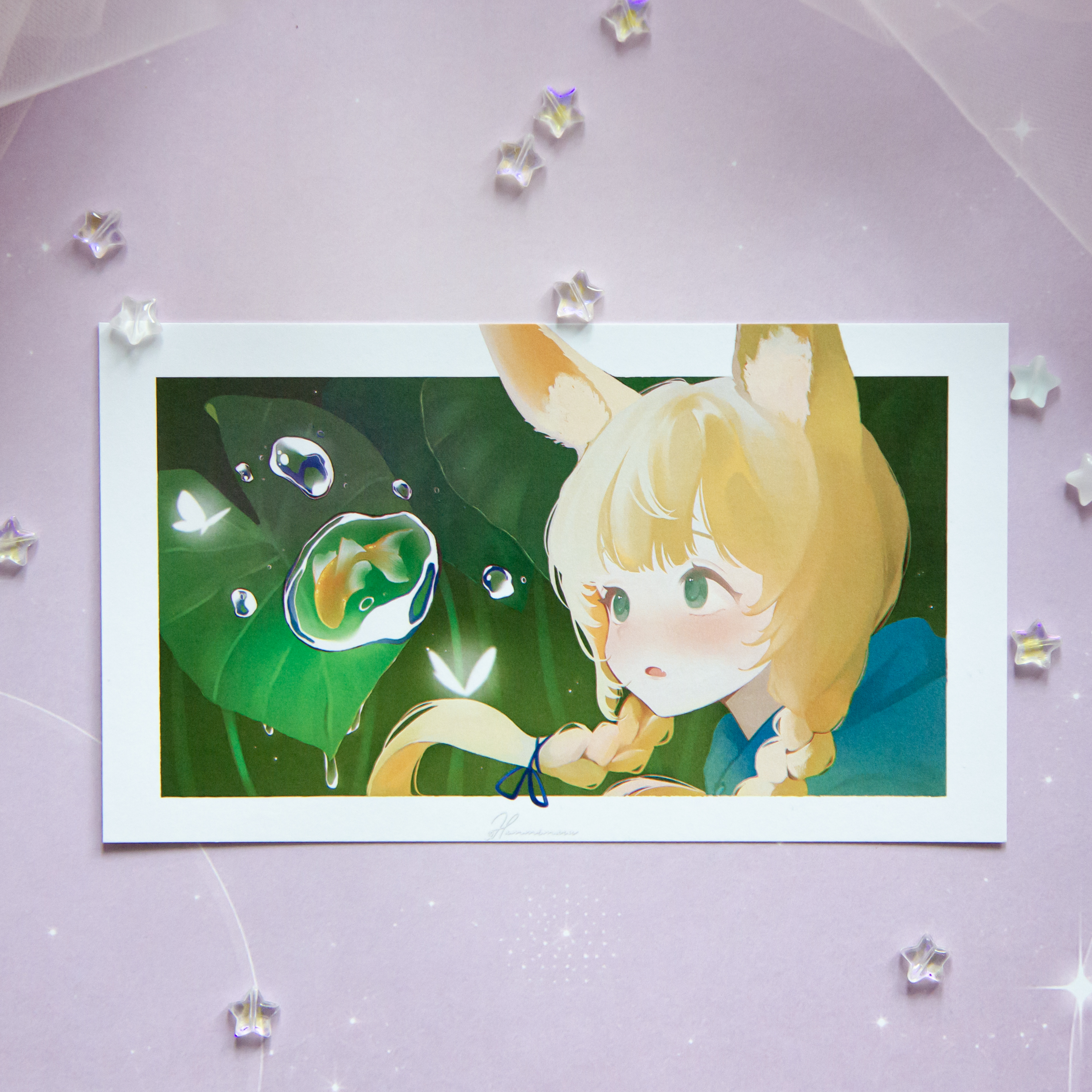 Принт "Трава". 17,6х10,1см