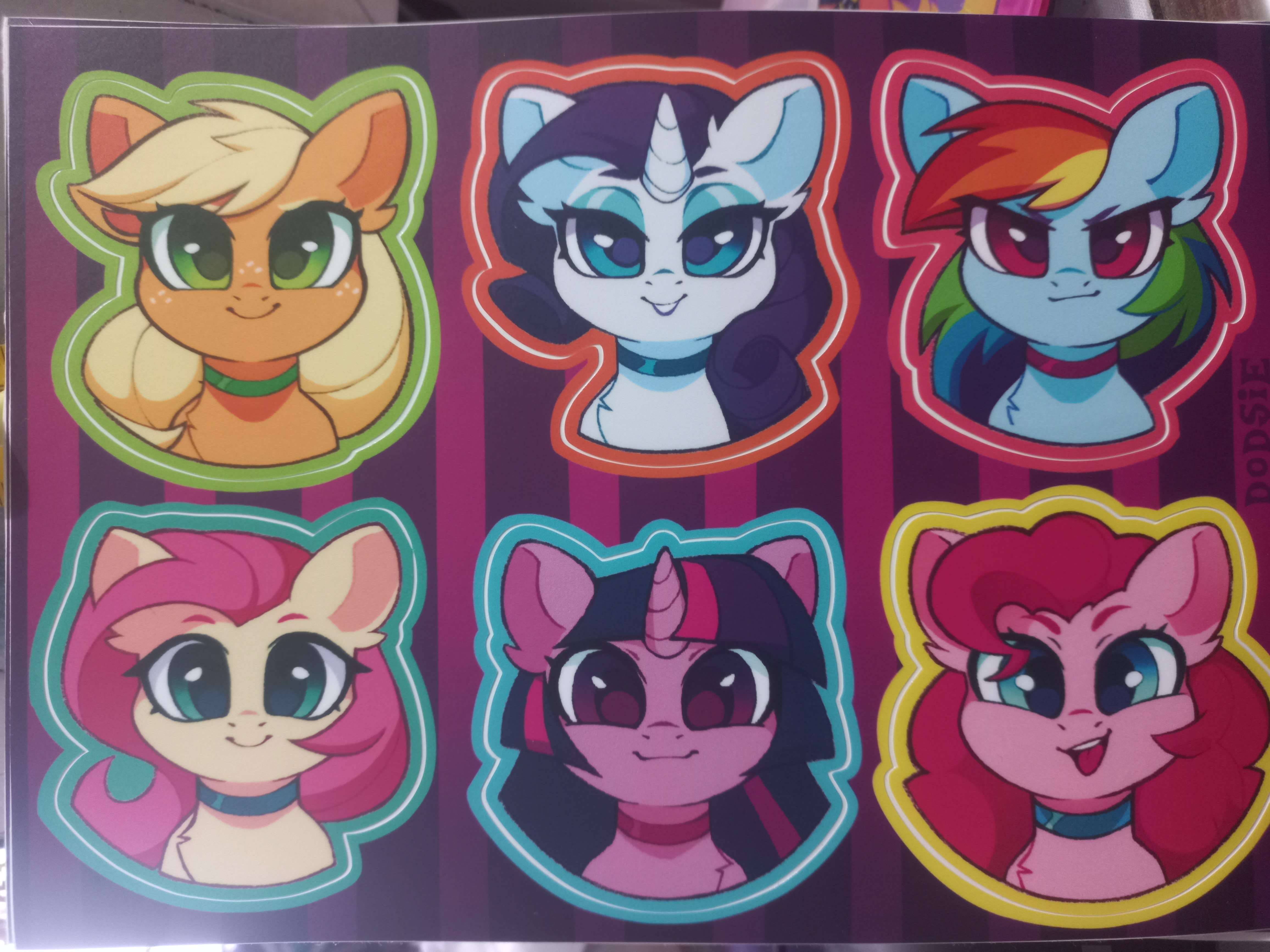 Стикерпак А5 шестерка Мордочки MLP