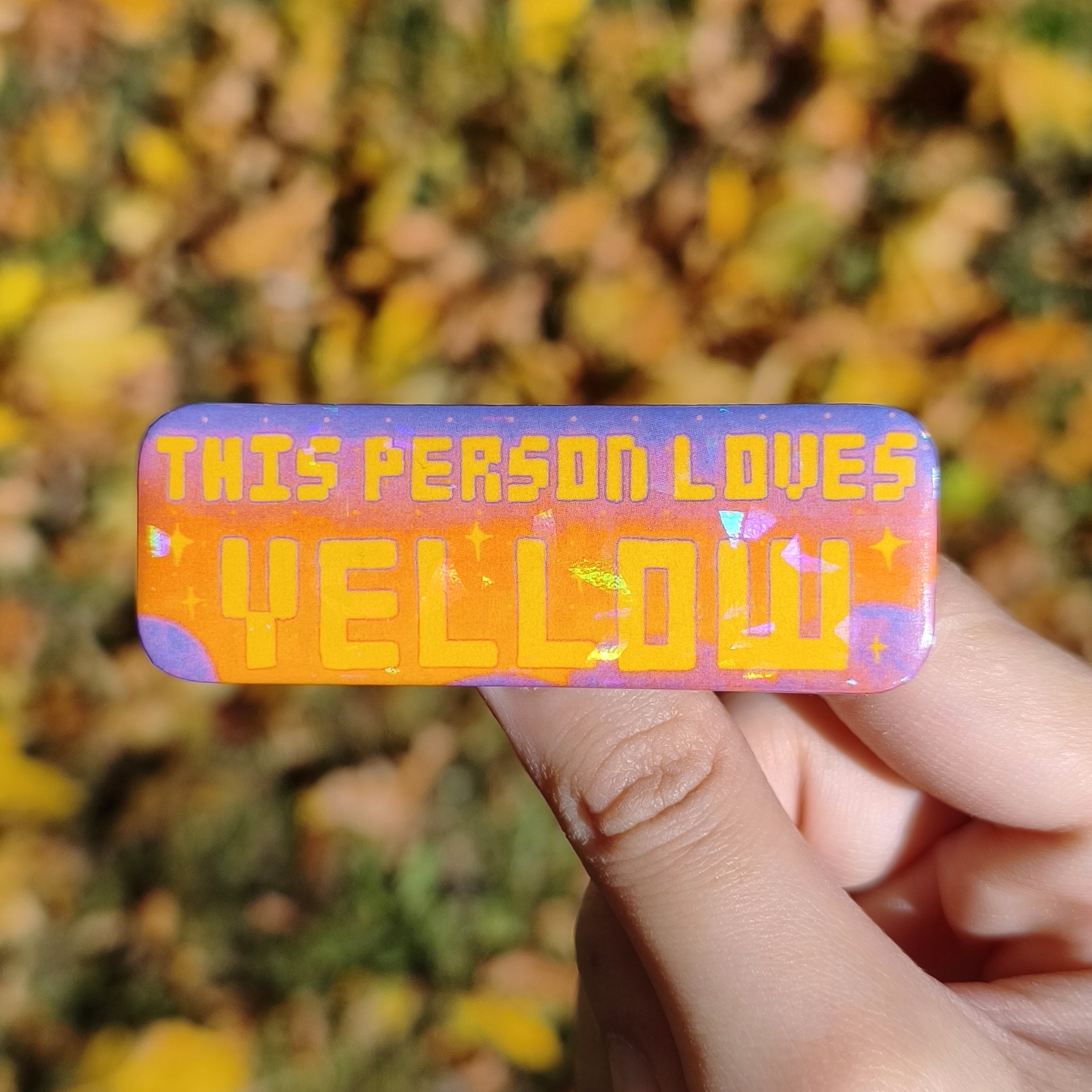Значок бейджик yellow